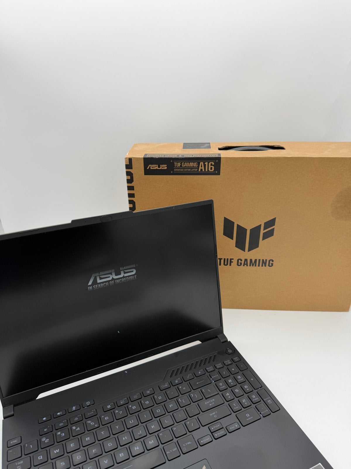 ASUS TUF Gaming laptop, Computers en Software, Windows Laptops, Zo goed als nieuw, 16 inch, SSD, 2 tot 3 Ghz, 16 GB, Qwerty, Met videokaart