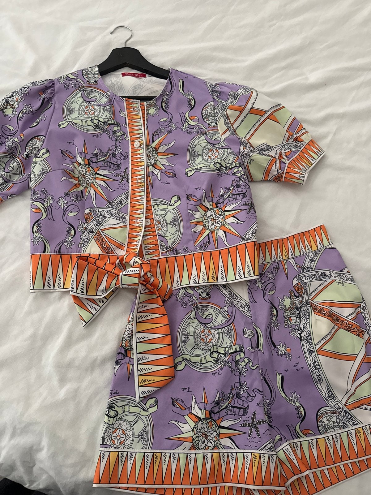 Just Dai paarse set met korte broek en top, Ophalen of Verzenden, Zo goed als nieuw