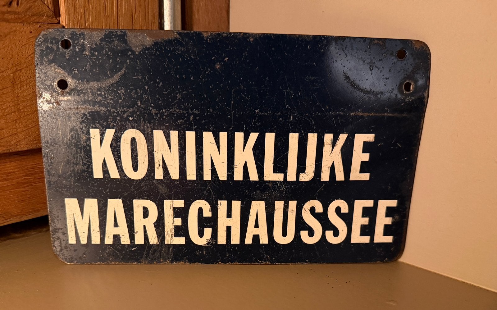 Origineel motor bord Marechaussee, Ophalen of Verzenden, Reclamebord