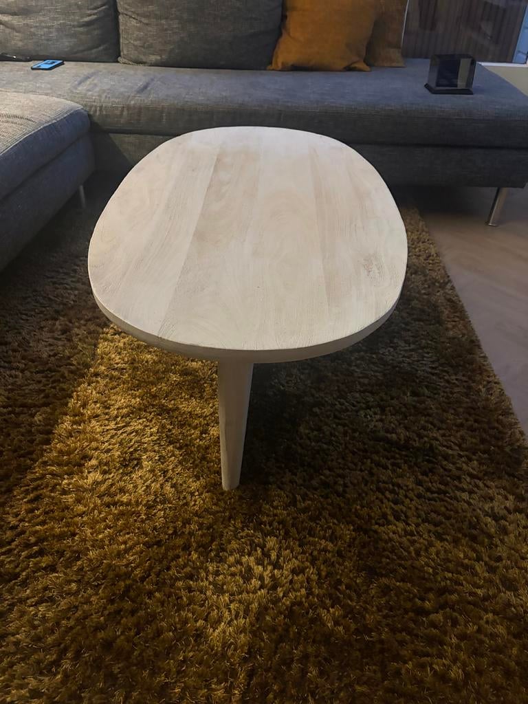 houten salontafel, Huis en Inrichting, Tafels | Salontafels, Ophalen, 100 tot 150 cm, 50 tot 100 cm, Zo goed als nieuw
