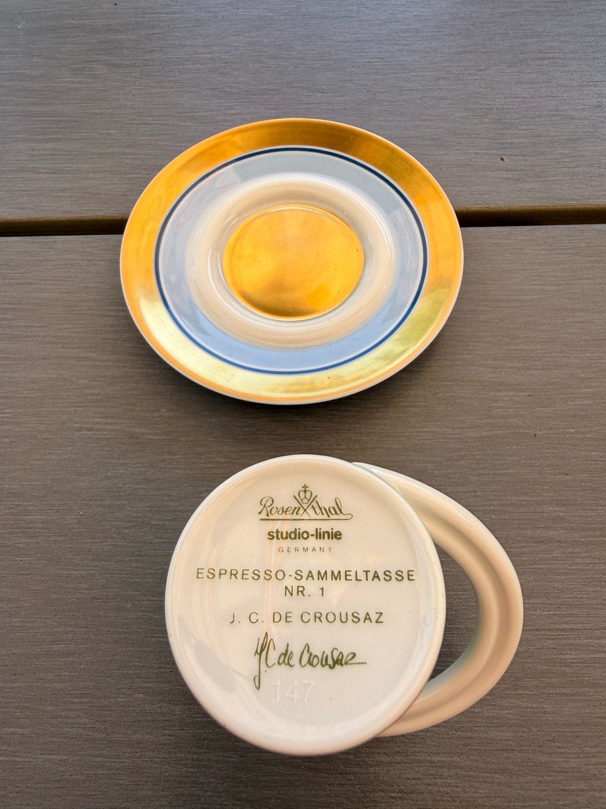 Rosenthal Studio-Linie Espresso Kop en Schotel Collectie, Huis en Inrichting, Keuken | Servies, Zo goed als nieuw, Kop(pen) en/of Schotel(s)