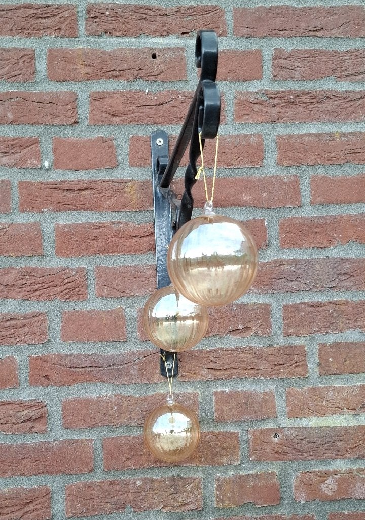 Set van 3x mondgeblazen prachtige glazen kerstballen🎅🎄, Diversen, Kerst, Verzenden, Zo goed als nieuw