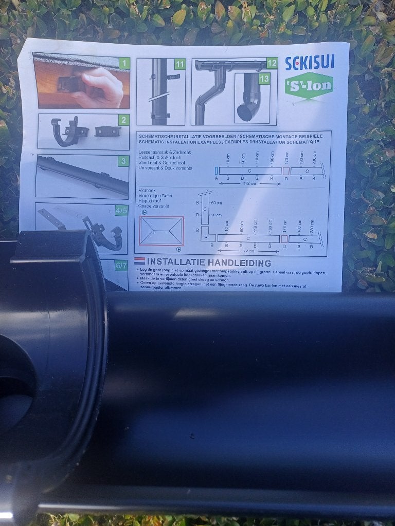 Dakgoten tuinhuis, Ophalen, Nieuw