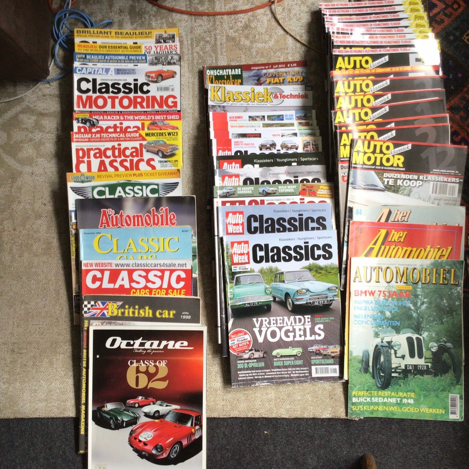 Oldtimer Auto Motor bladen, Ophalen, Gelezen