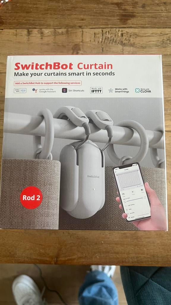2x SwitchBot Curtain V2 - Nieuw in doos, Huis en Inrichting, Stoffering | Gordijnen en Lamellen, Ophalen, Minder dan 50 cm, Wit