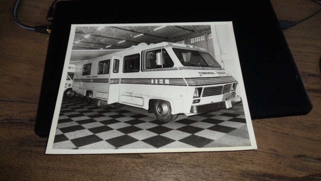 ZELDZAME GROTE USA Persfoto CAMPER Travel Cruiser 3300, Verzenden, Nieuw, Overige merken