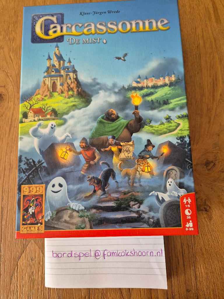Bordspel Carcassonne, de Mist, Vijf spelers of meer, Ophalen of Verzenden, Nieuw, 999 games.
