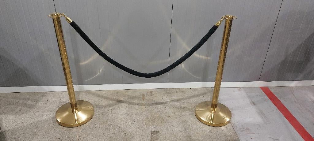 Paaltjes goud met afzet lint fluwel, Ophalen, Zo goed als nieuw