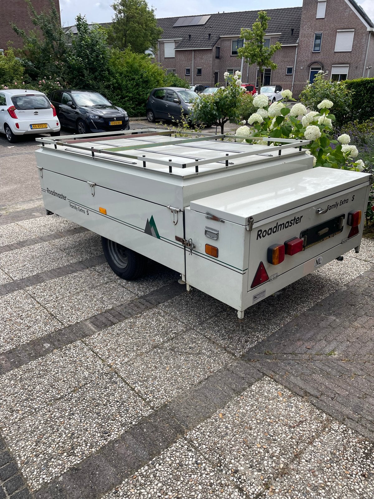 Bagagewagen met de Waard tent, Ophalen, Gebruikt