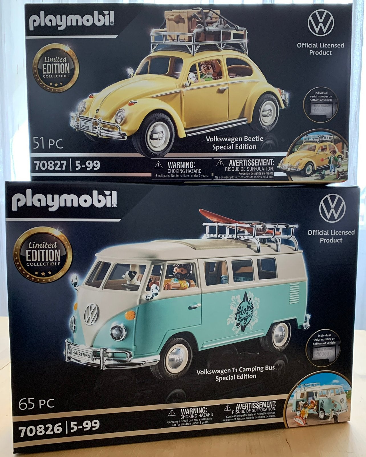 Playmobil Volkswagen Special Edition set (70826 en 70827), Ophalen of Verzenden, Nieuw, Complete set, Voertuig