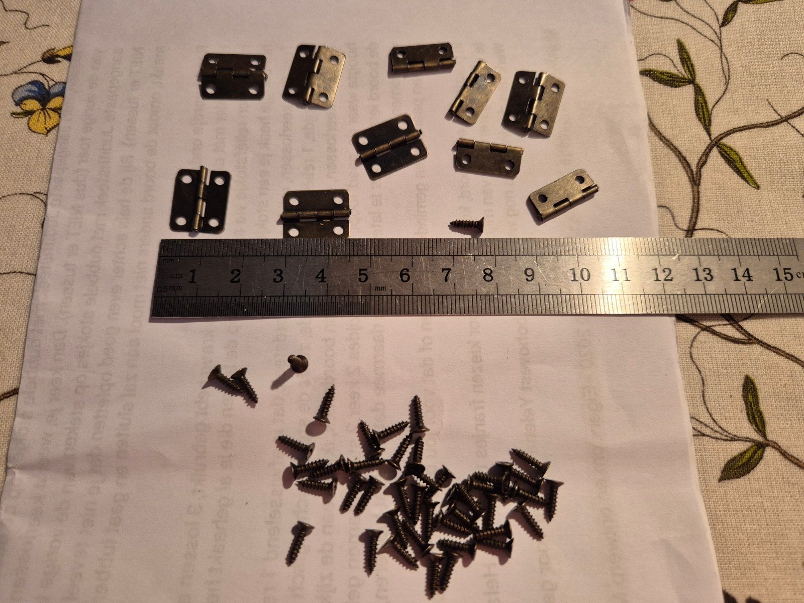 mini scharniertjes, brons kleurig nieuw, Ophalen of Verzenden, Nieuw