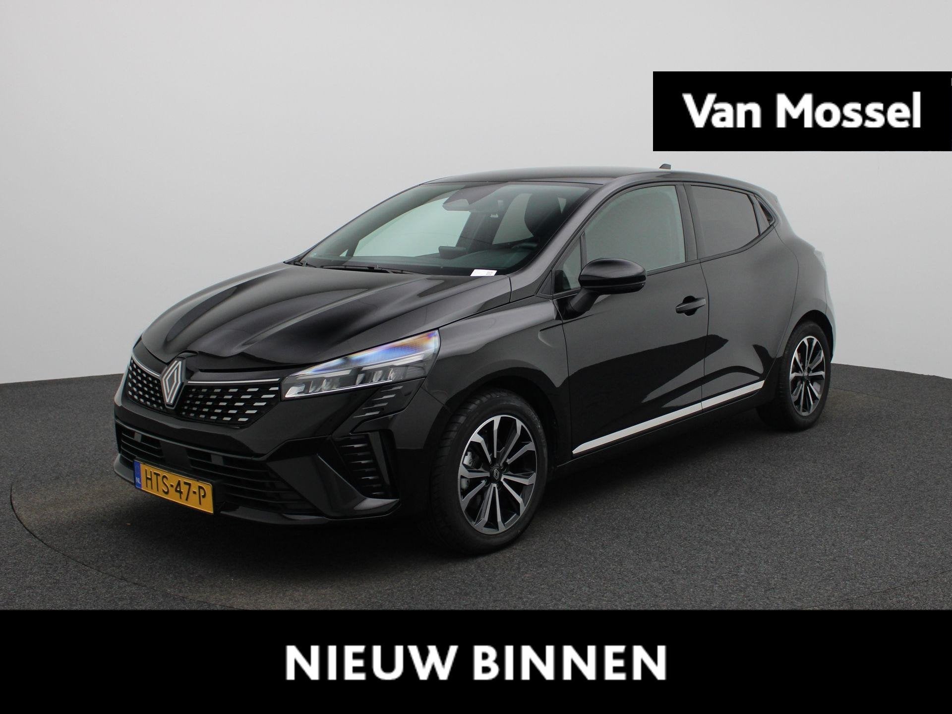 Renault Clio 1.6 E-Tech Full Hybrid 145Pk techno | Automaat, Gebruikt, Euro 6, Leder en Stof, Zwart