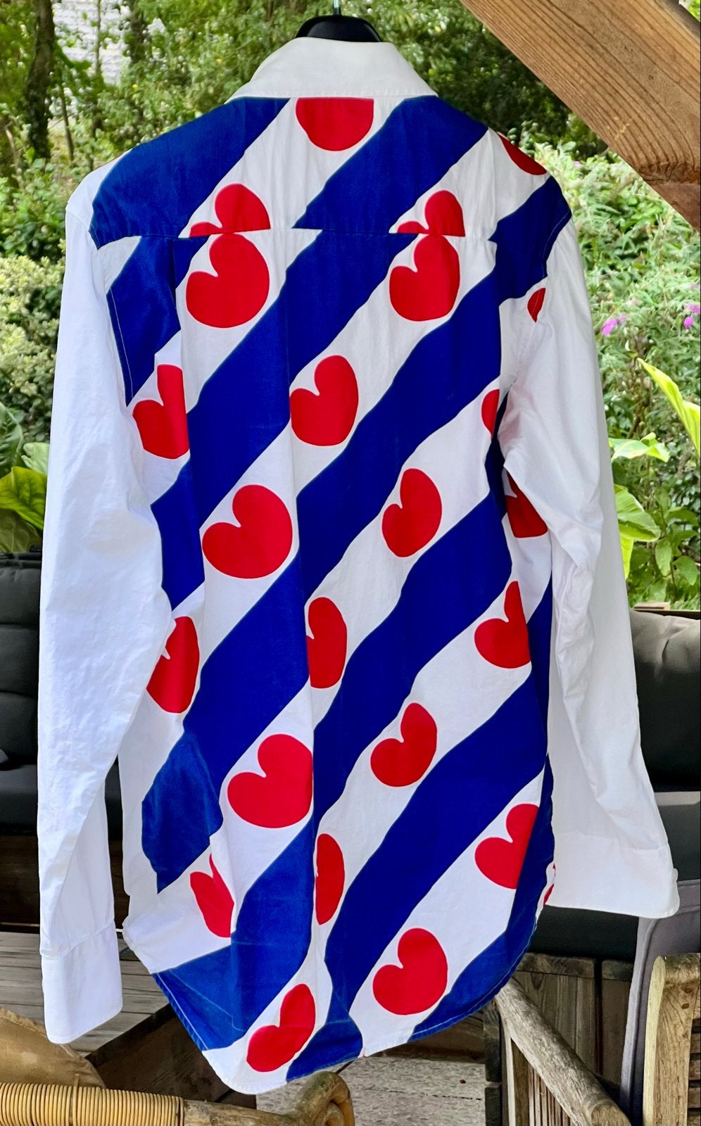 3 nieuwe Friese overhemden; 1 keer L en 2 keer XL., Kleding | Heren, Overhemden, Ophalen of Verzenden, Nieuw, Wit, Halswijdte 41/42 (L)