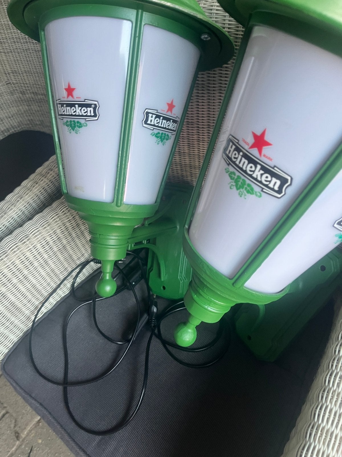 Heineken lantaarn/Heineken lamp/Grolsch, Ophalen, Gebruikt, Reclamebord, Plaat of Schild, Heineken