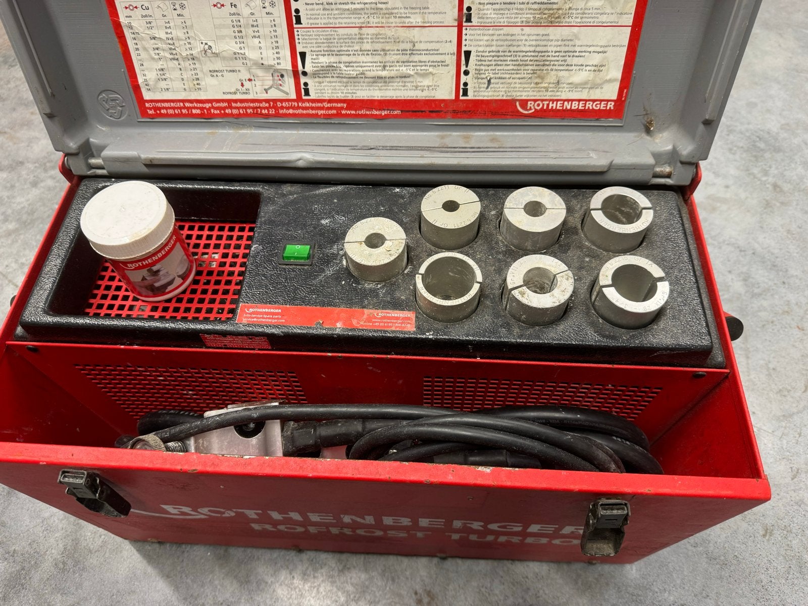 Rothenberger Rofrost Turbo pijpbevriezer, Ophalen, Gebruikt