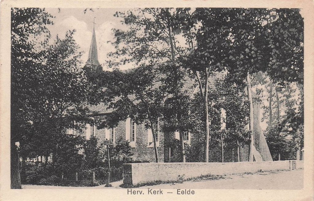702-425-039 Herv Kerk Eelde, Verzamelen, Verzenden, Voor 1920, Drenthe