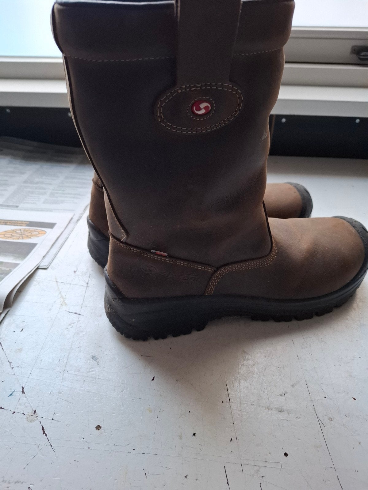 Werk laarsen, Bruin, Ophalen of Verzenden, Zo goed als nieuw, Werkschoenen