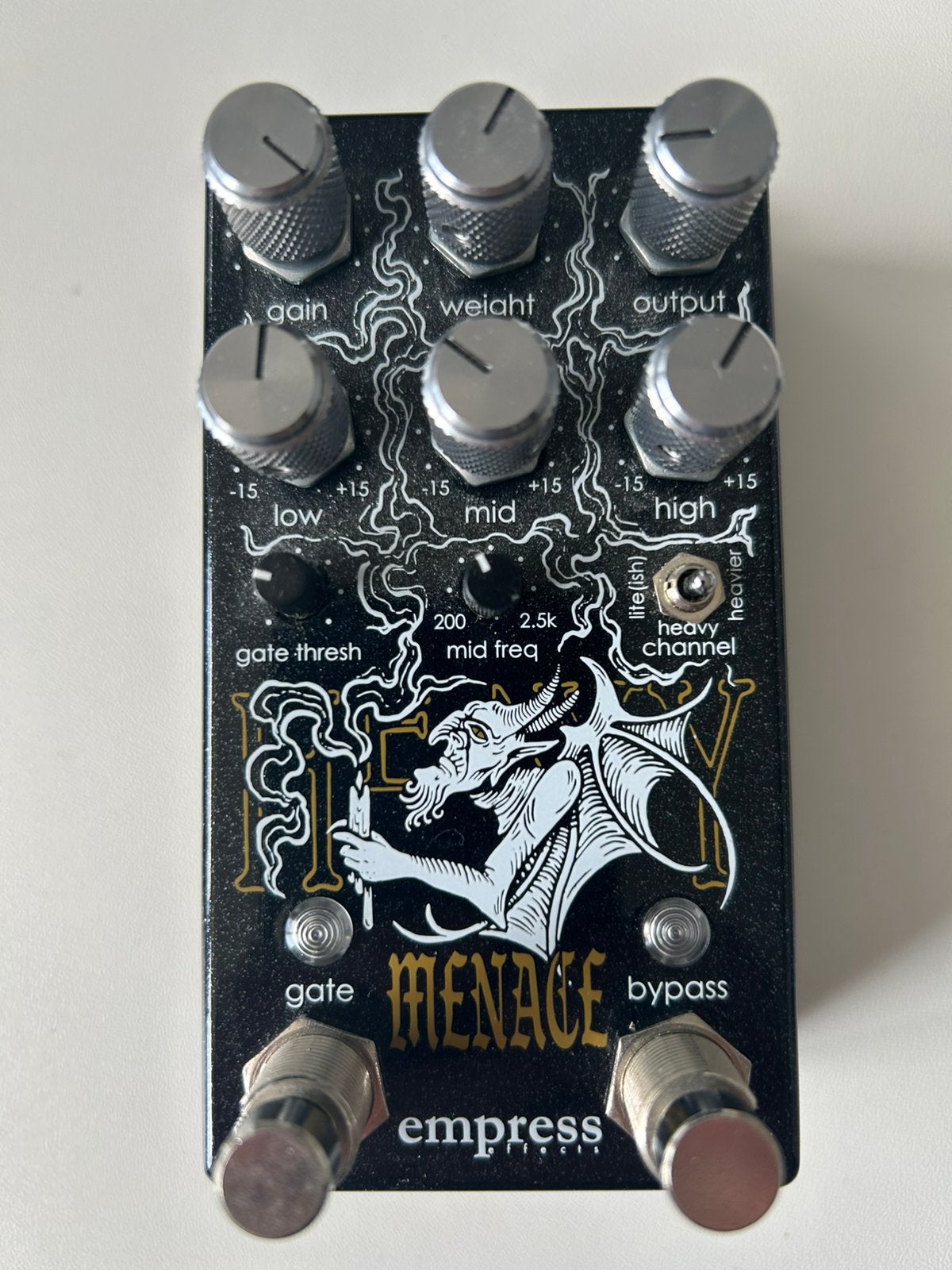 Empress Heavy Menace, Muziek en Instrumenten, Effecten, Ophalen of Verzenden, Zo goed als nieuw, Distortion, Overdrive of Fuzz