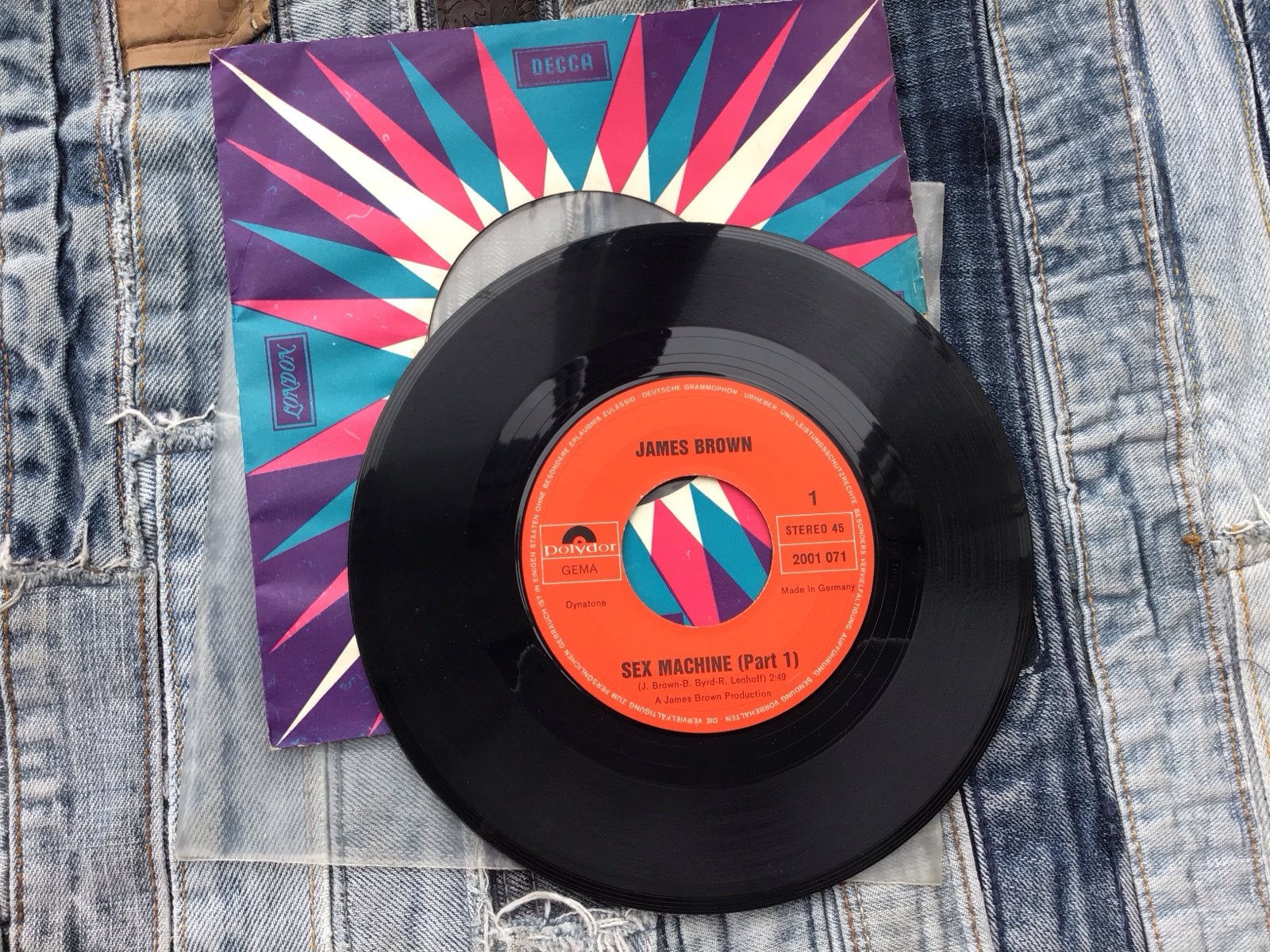 James Brown - Sex Machine (Part 1 & 2) 7 inch Single, Originele persing, Ophalen of Verzenden, Gebruikt, R&B en Soul