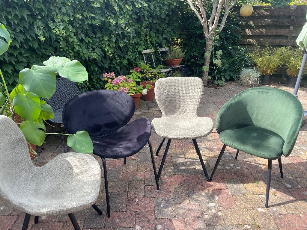 4 leuke stoeltjes voor eettafel, Ophalen, Overige kleuren, Zo goed als nieuw, Modern