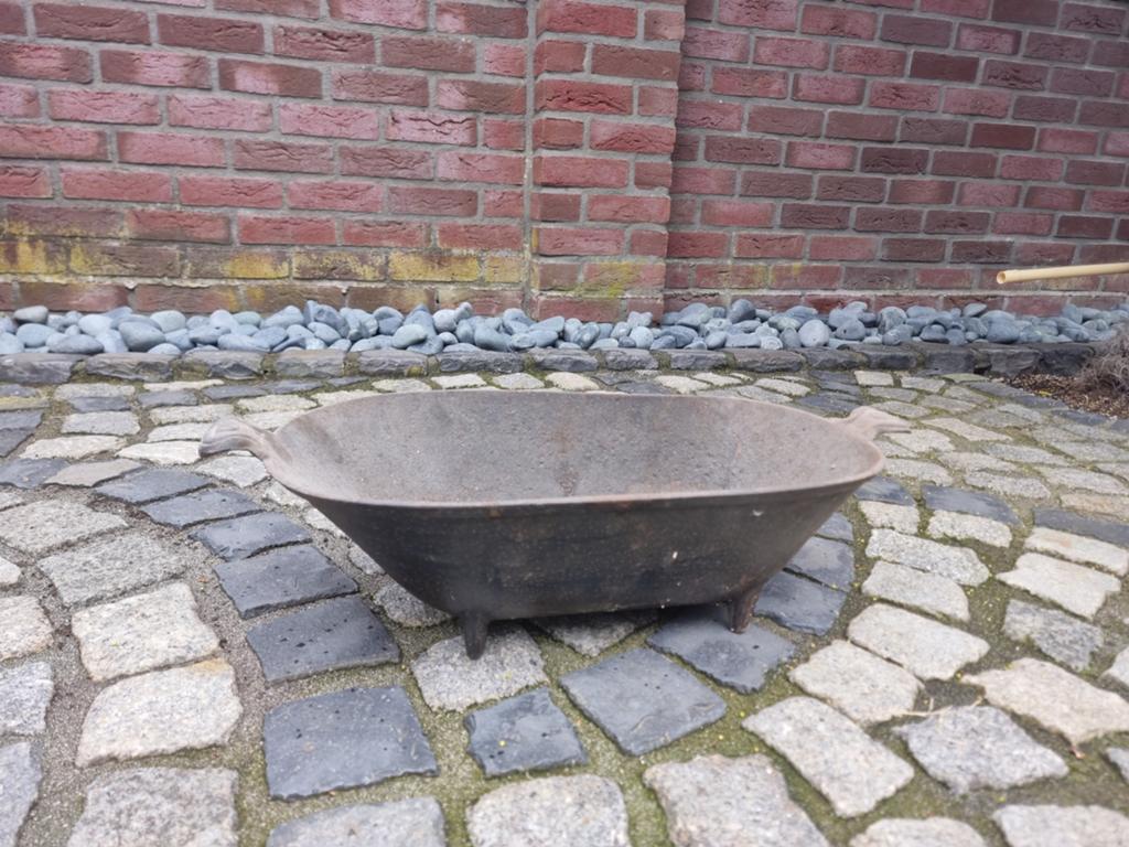 Gietijzeren opvangbak / lekbak voor kachel, Ophalen of Verzenden, Gebruikt, Hout, Houtkachel