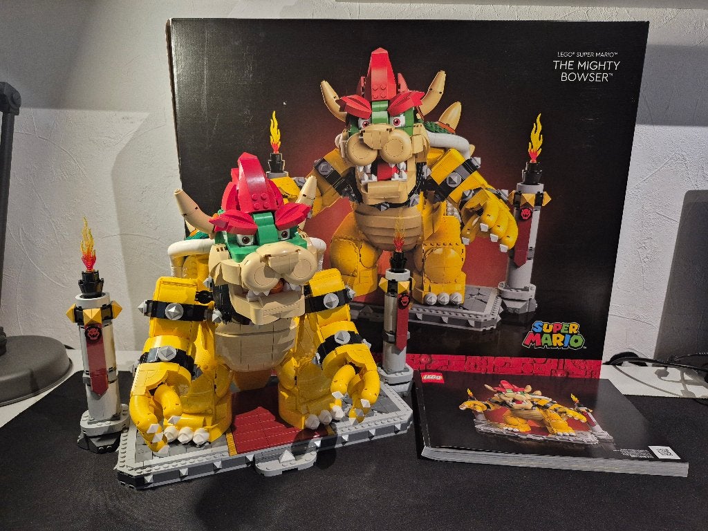 Lego Super Mario 71411 The Mighty Bowser, Inclusief instructies, Gebruikt, Overige thema's, Lego