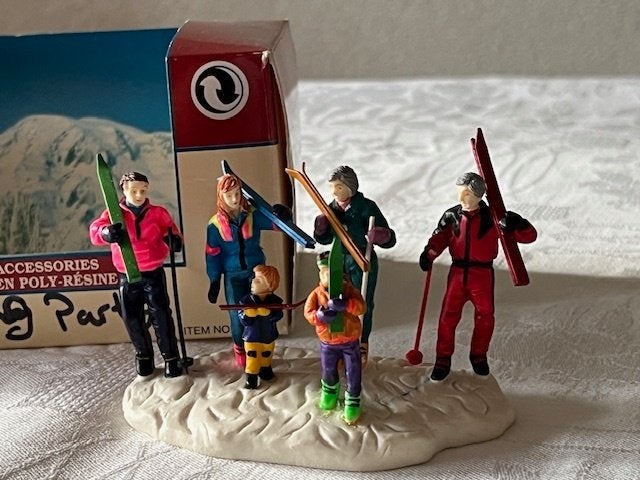 Lemax Vail Village Collectie Ski gezelschap1997, Ophalen of Verzenden