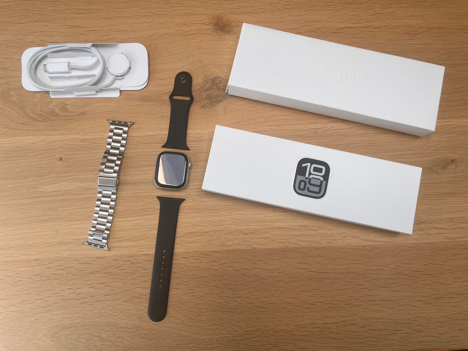 Apple Watch Series 10 (GPS) 46 mm garantie t/m 25-09-2026, Ophalen, Gebruikt, Apple Watch ⌚️, IOS