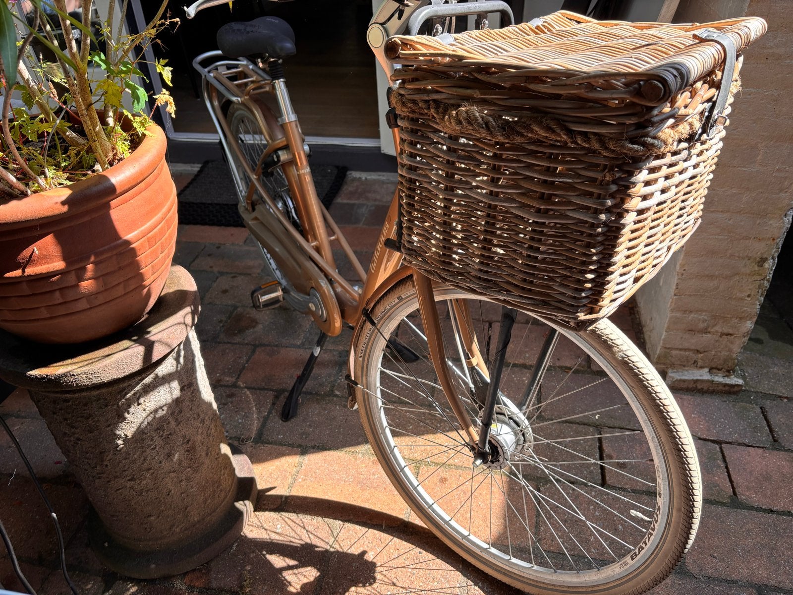 Batavus Mambo Dames/Tienerfiets 28 inch, 48 cm Goudkleurig, Ophalen, Gebruikt, 47 tot 50 cm, Versnellingen