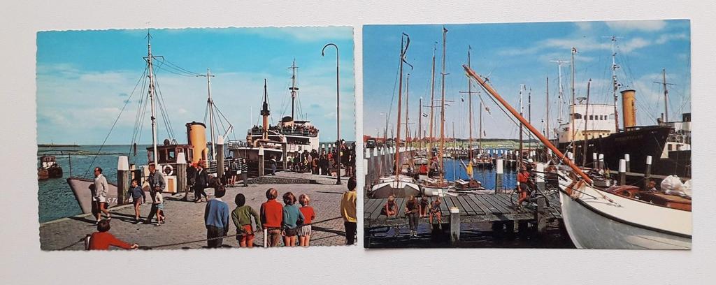 2 Ansichtkaarten Terschelling en Vlieland., Verzamelen, Ophalen of Verzenden, 1960 tot 1980, Waddeneilanden