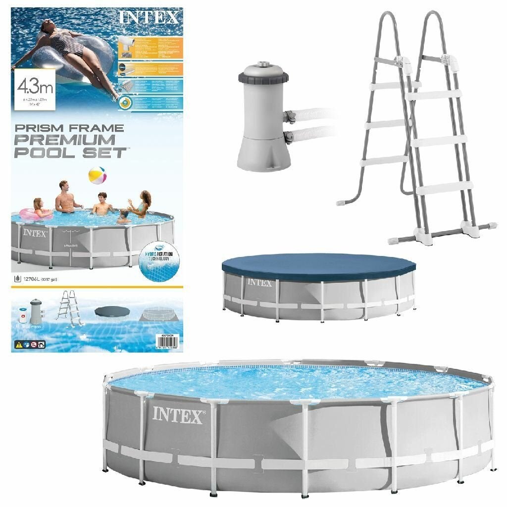 Zwembad Intex Prism Frame Bad 427x107cm, 200 tot 300 cm, 80 tot 120 cm, Rond, Nieuw