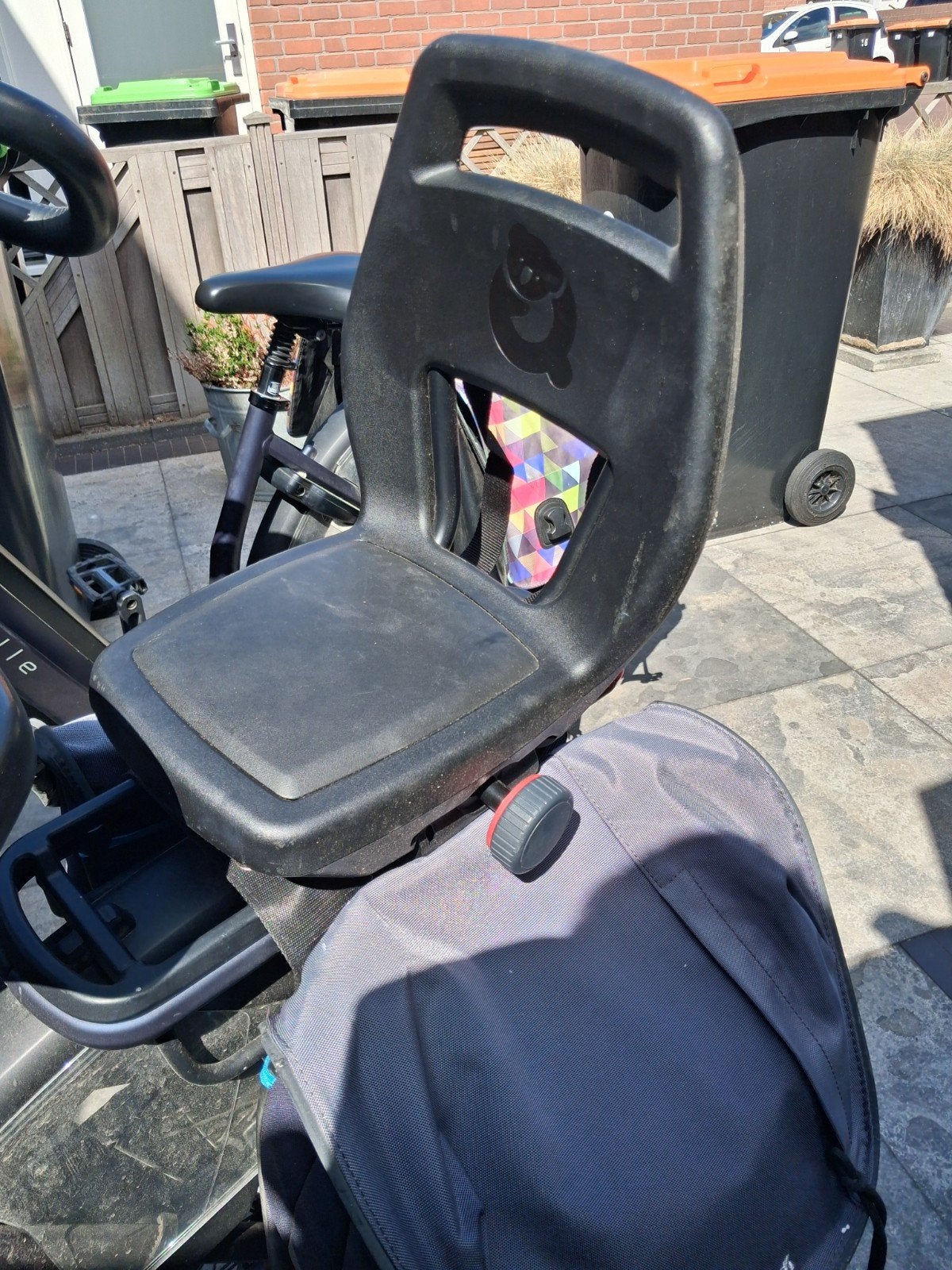 Fiets stoeltje, Ophalen