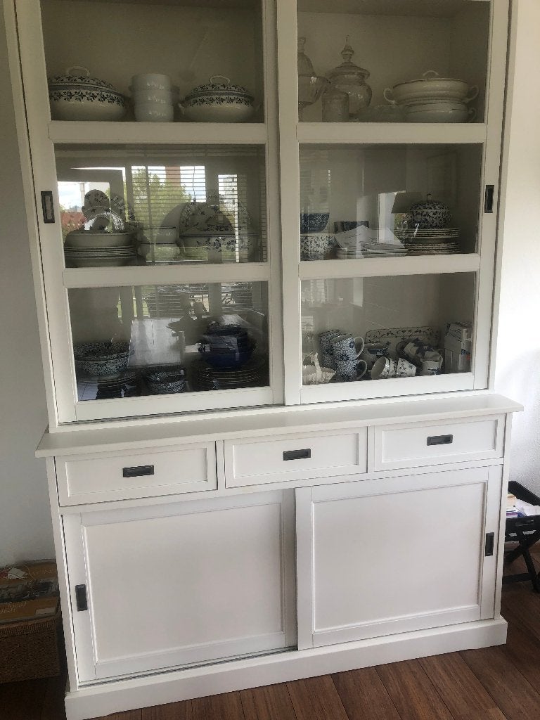Ikea vitrinekast, Huis en Inrichting, Ophalen, 200 cm of meer, 150 tot 200 cm, Met lade(s)