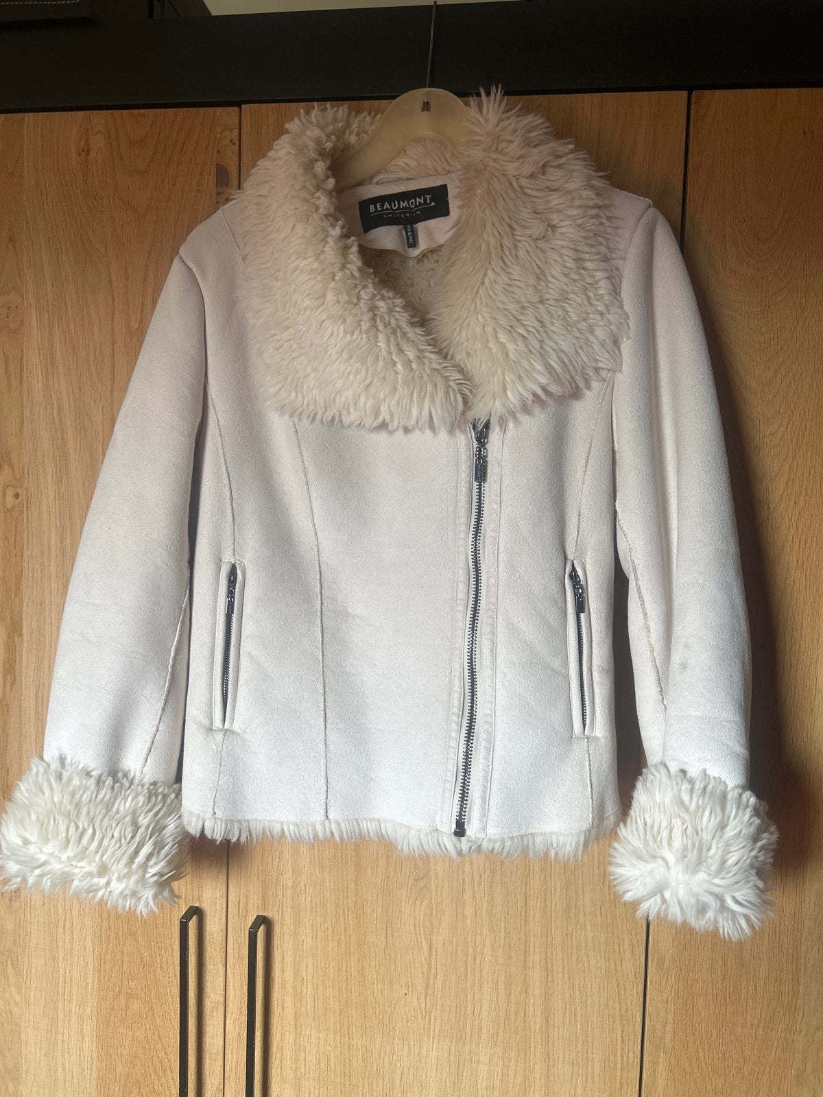 Beaumont Amsterdam jas met teddy voering, Kleding | Dames, Ophalen of Verzenden, Zo goed als nieuw, Maat 38/40 (M), Beige
