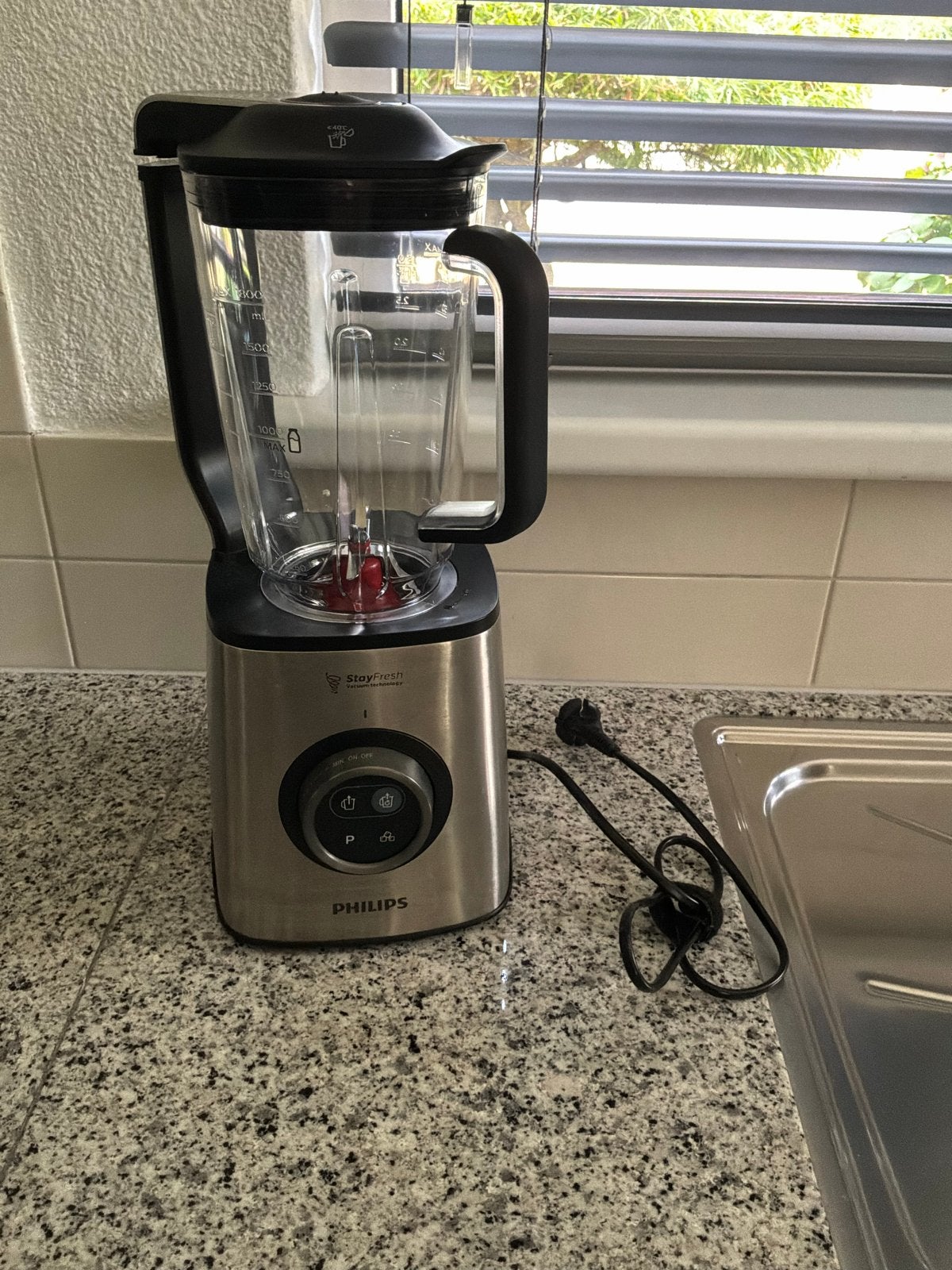 Philips Vacuum Blender HR3752/00 - Zo goed als nieuw, Ophalen, Zo goed als nieuw, Vacuumblender