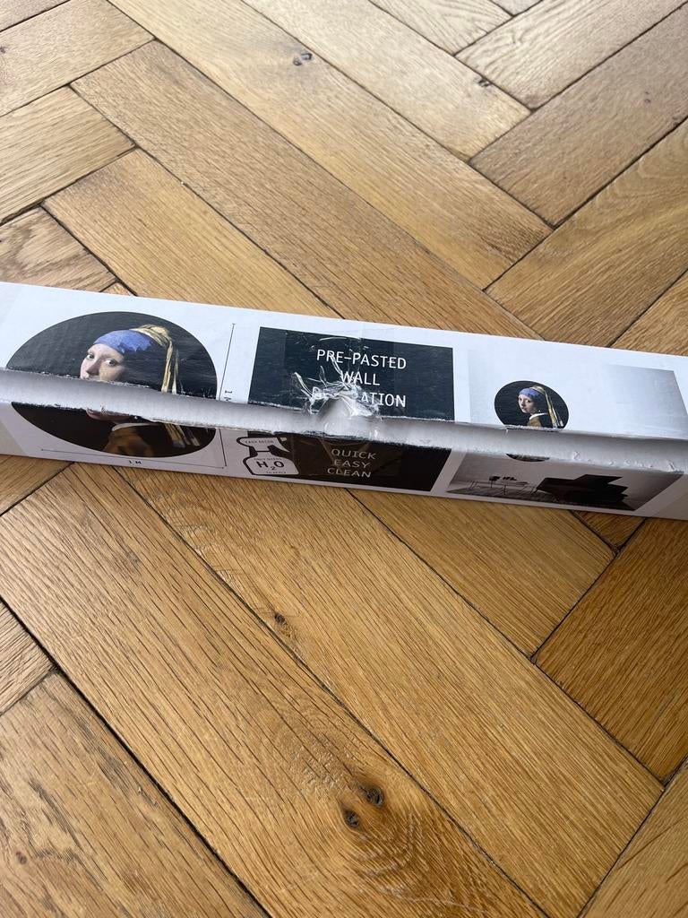 Muurdecoratie Meisje met de parel - rond 1 meter, Ophalen, Meerkleurig, Papier/karton, Klassiek