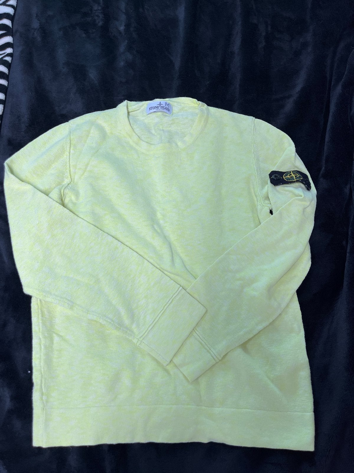 Stone Island Junior sweater geel maat M, Ophalen of Verzenden, Gedragen, Maat 48/50 (M), Geel