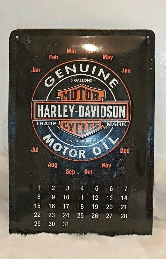 Harley-Davidson Metalen Wandbord / Retro, Ophalen of Verzenden, Zo goed als nieuw, Reclamebord