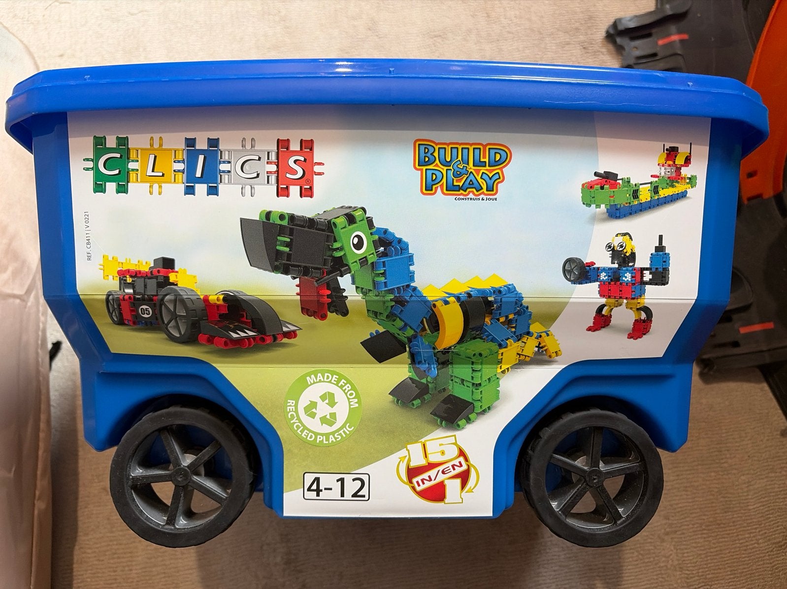 Clics Build & Play Bouwblokken Set - Creatief Speelgoed, Ophalen, Zo goed als nieuw, Overige merken