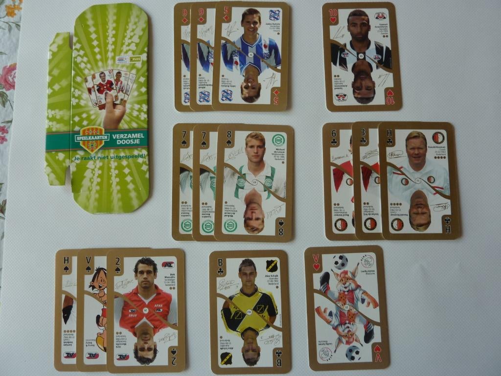 voetbal speelkaarten 2013 plus , en opbergdoosje, Ophalen of Verzenden, Nieuw, Overige binnenlandse clubs, Overige typen