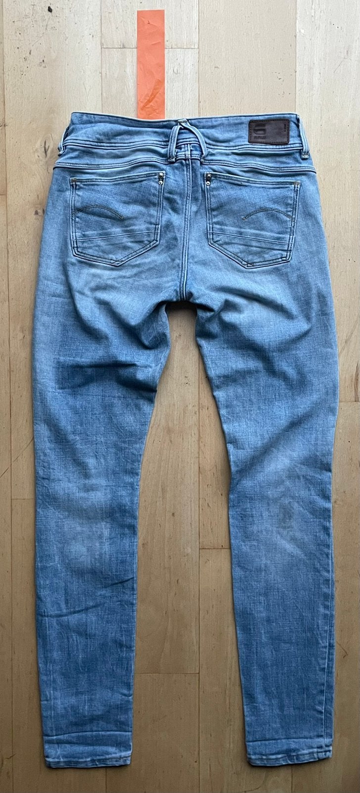 G star lynn mid skinny wmn jeans spijkerbroek W28 L32, Ophalen of Verzenden, Blauw, W27 (confectie 34) of kleiner