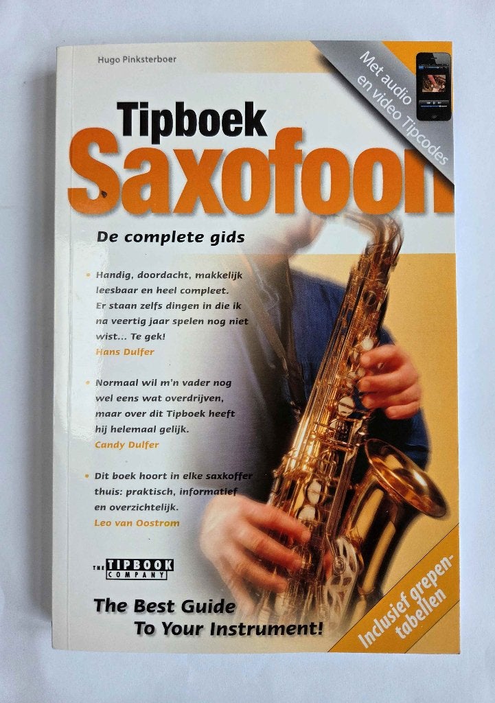 Tipboek Saxofoon, Ophalen of Verzenden, Nieuw, Alt