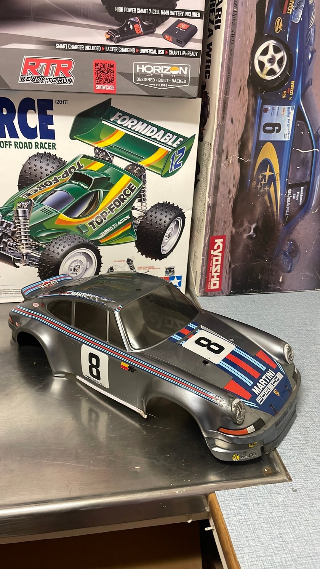Tamiya body Porsche 911 RSR Martini 1:10, Verzenden, Auto onroad