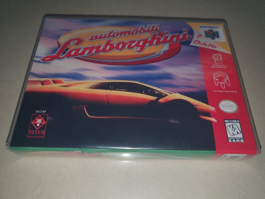 Automobili Lamborghini N64 Game Case, 1 speler, Verzenden, Zo goed als nieuw, Vanaf 3 jaar