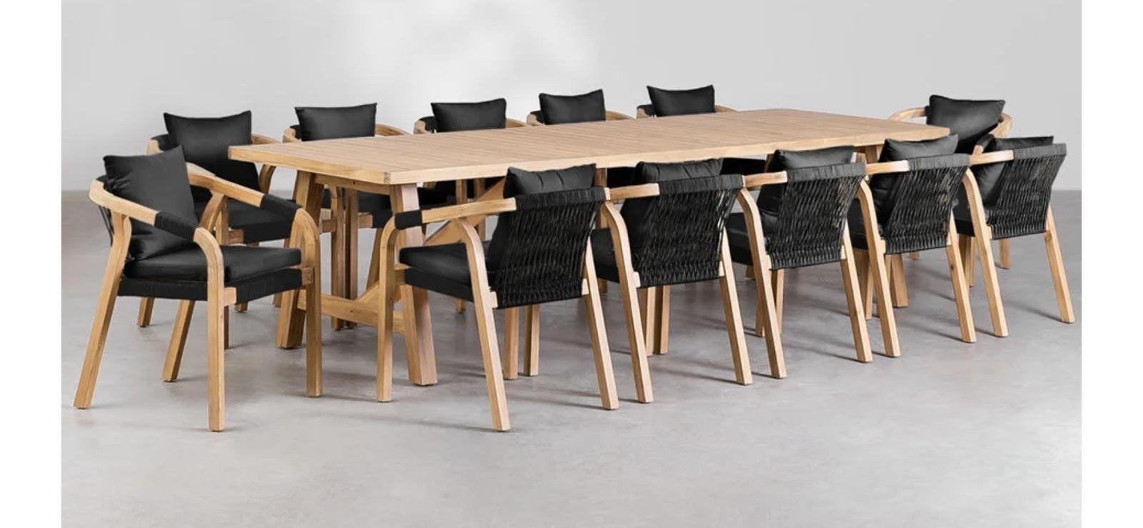 Grote acacia houten tafel, Ophalen, Eettafel, Meer dan 8 zitplaatsen, Teakhout