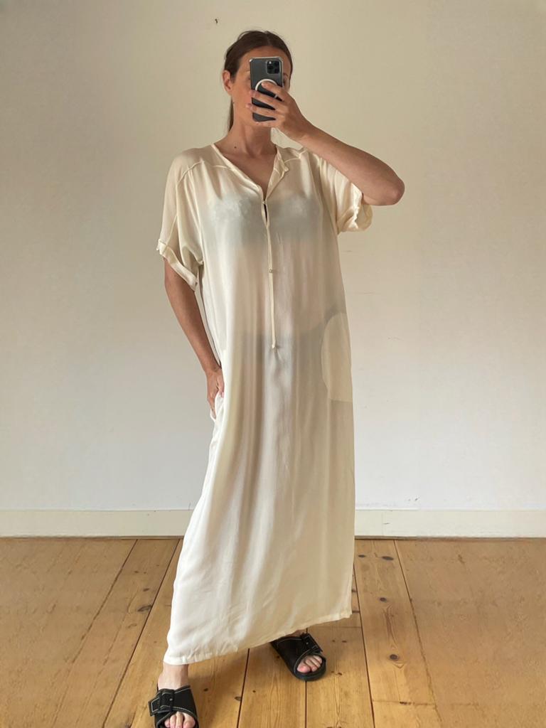 Humanoid | oversized maxi jurk | maat M, Maat 38/40 (M), Wit, Ophalen of Verzenden, Gedragen