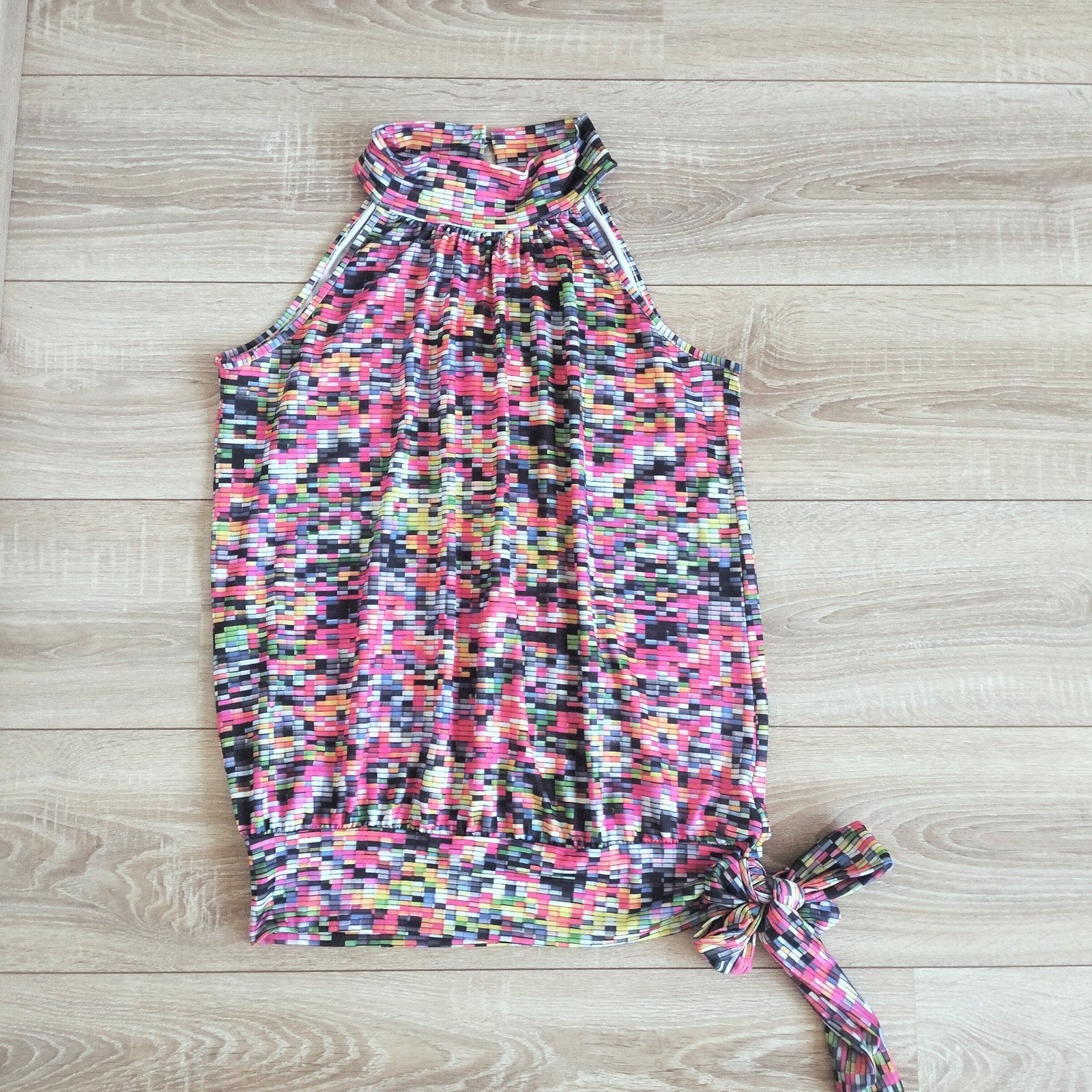SMASHED LEMON haltertop rose  kleurrijk mt 38 zgan, Kleding | Dames, Maat 38/40 (M), Overige kleuren, Ophalen of Verzenden, Zo goed als nieuw