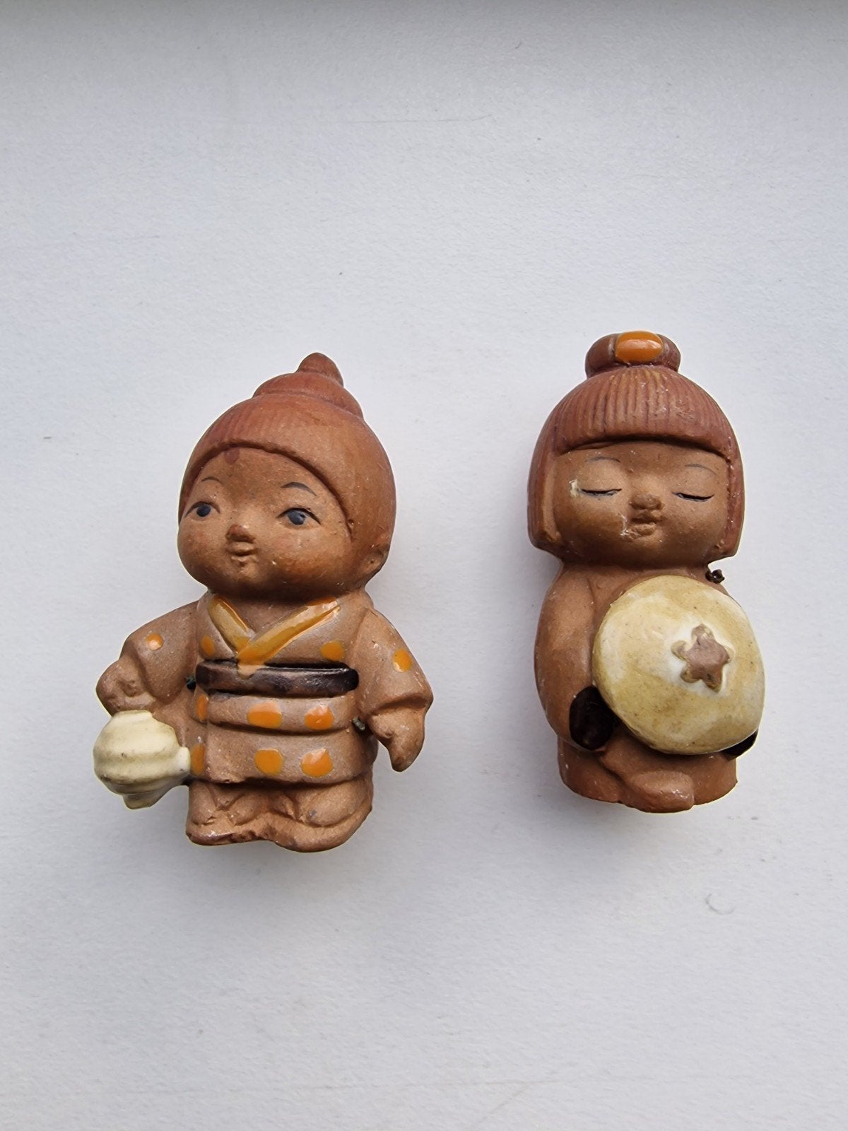 Seto Craft Beeldjes Japanse Figuren - Vintage Keramiek, Ophalen of Verzenden, Gebruikt, Mens