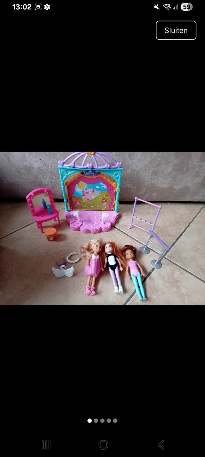 Barbie Chelsea Poppen en Speelset, Ophalen of Verzenden, Gebruikt, Barbie