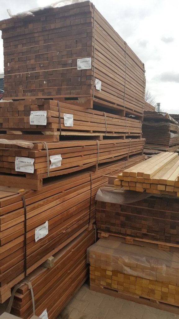 HARDHOUTEN BALKEN GESCHAAFD 40X60MM, SUPER KWALITEIT, Ophalen, Nieuw, 250 cm of meer, Balken